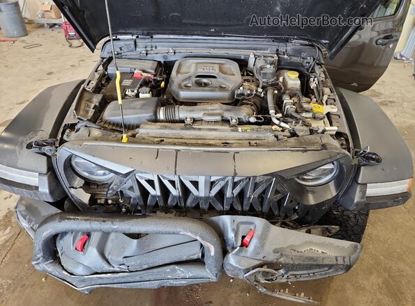 1C4HJXFN7KW599734 2019 JEEP WRANGLER Серый Вид подкапотного пространства