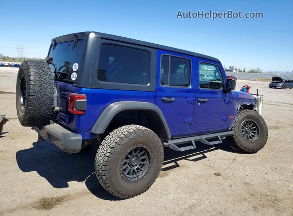 1C4HJXFN9JW185904 2018 JEEP WRANGLER Blue Հետևի աջ
