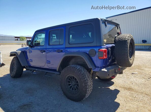 1C4HJXFN9JW185904 2018 JEEP WRANGLER Blue Հետևի ձախ