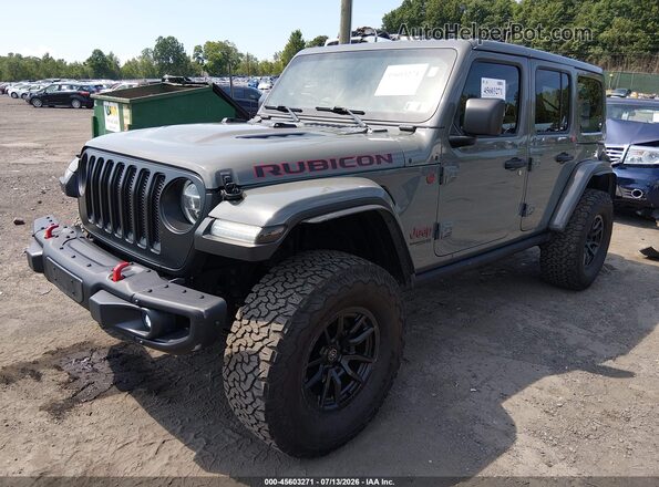 1C4HJXFN9MW561313 2021 JEEP WRANGLER Gray Vista tres cuartos delantera izquierda
