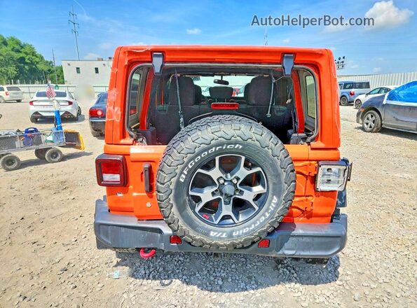 1C4HJXFNXKW513039 2019 JEEP WRANGLER Orange Вид ззаду