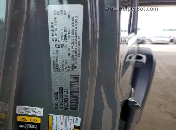 1C4HJXFNXMW522696 2021 JEEP WRANGLER Gray Շարժիչի բաժամունքի տեսք