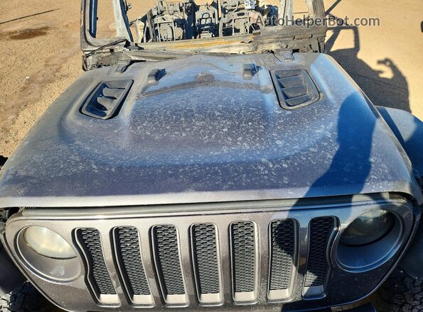 1C4HJXFNXMW820682 2021 JEEP WRANGLER Gray Widok komory silnika