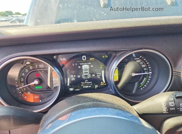 1C4JJXP64MW643233 2021 JEEP WRANGLER Black Instrument cluster view
