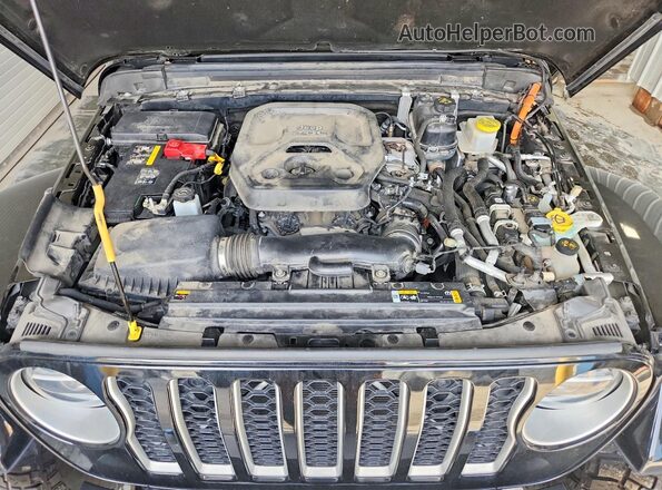 1C4JJXP65NW276733 2022 JEEP WRANGLER Black ძრავის განყოფილების ხედი