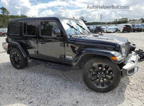 1C4JJXP66MW860122 2021 JEEP WRANGLER Черный Передняя правая четверть
