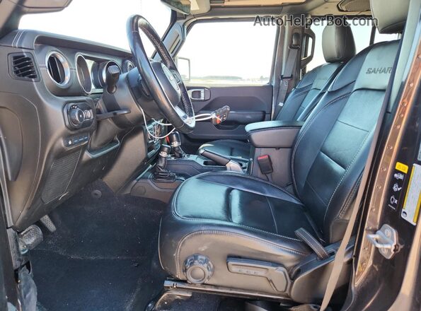 1C4JJXP67MW830403 2021 JEEP WRANGLER Gray წინა სალონის ხედი