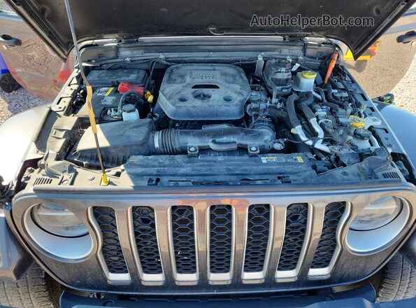 1C4JJXP67MW830403 2021 JEEP WRANGLER Gray უკანა სალონის ხედი