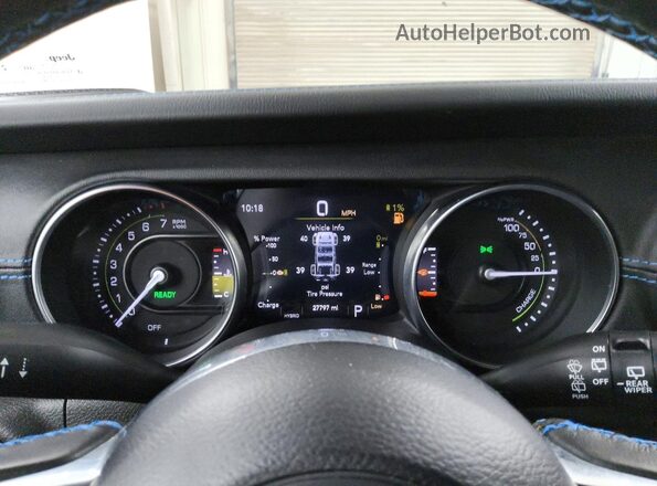 1C4JJXR67PW518535 2023 JEEP WRANGLER Black Вид щитка приладів
