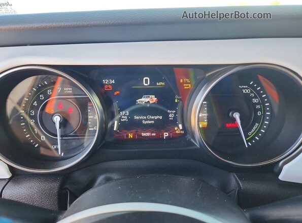 1C4JJXR6XPW583315 2023 JEEP WRANGLER White Вид щитка приладів