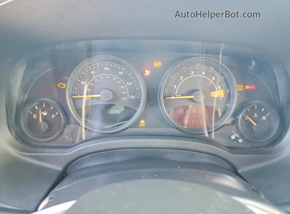 1C4NJCBA0GD811956 2016 JEEP COMPASS Black Instrument cluster view
