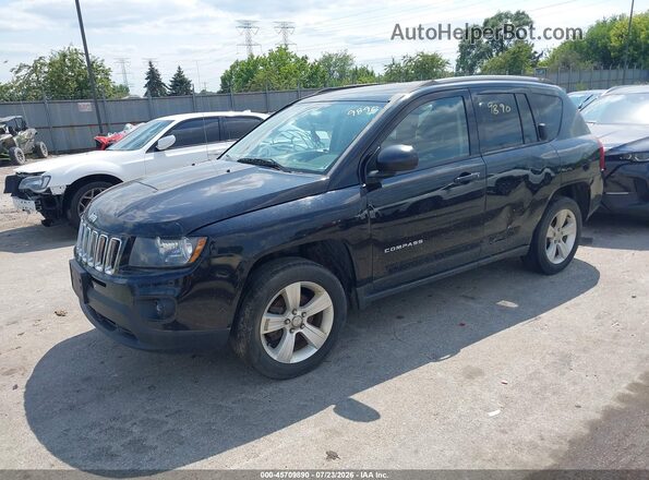 1C4NJCBA4GD567986 2016 JEEP COMPASS Black Առջևի ձախ երեք քառորդ տեսարան