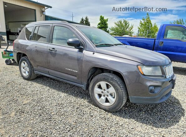 1C4NJCBA8GD547627 2016 JEEP COMPASS Серый Передняя правая четверть