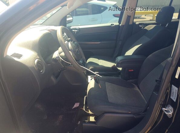 1C4NJCBA8HD124225 2017 JEEP COMPASS Black წინა სალონის ხედი