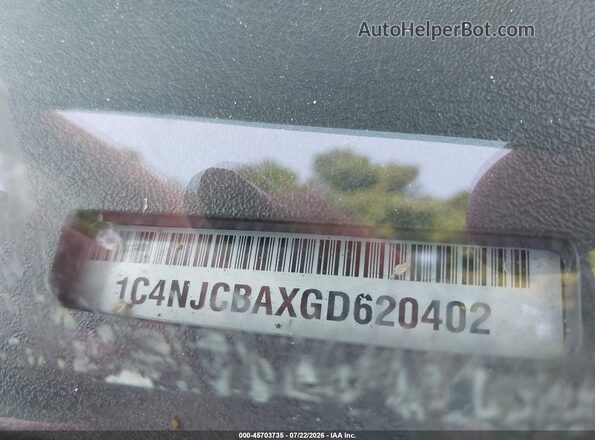1C4NJCBAXGD620402 2016 JEEP COMPASS Gray Widok komory silnika