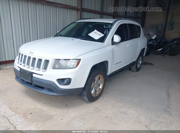1C4NJCEA2GD590792 2016 JEEP COMPASS White Առջևի ձախ երեք քառորդ տեսարան