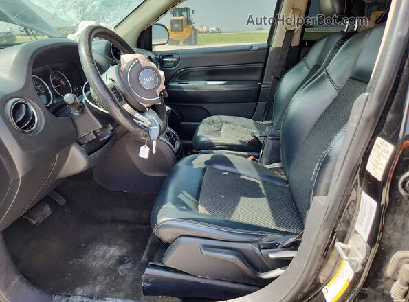 1C4NJCEA8GD675829 2016 JEEP COMPASS Black Вид салону спереду