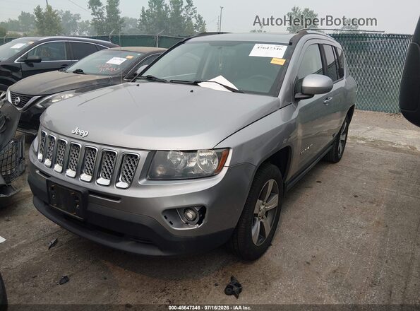 1C4NJCEA9GD735956 2016 JEEP COMPASS Silver Առջևի ձախ երեք քառորդ տեսարան