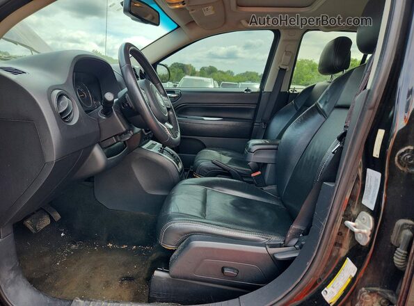 1C4NJCEAXGD604471 2016 JEEP COMPASS Black Front interior view