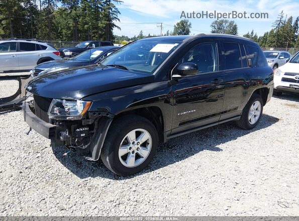 1C4NJCEAXGD773521 2016 JEEP COMPASS Black წინა მარცხენა ხედი სამი მეოთხედიდან