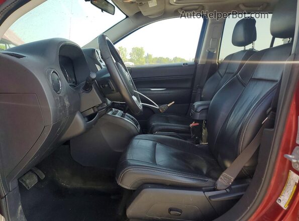 1C4NJCEB1HD185033 2017 JEEP COMPASS Maroon Вид салону спереду