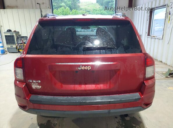1C4NJDBB0HD154737 2017 JEEP COMPASS Maroon Вид ззаду