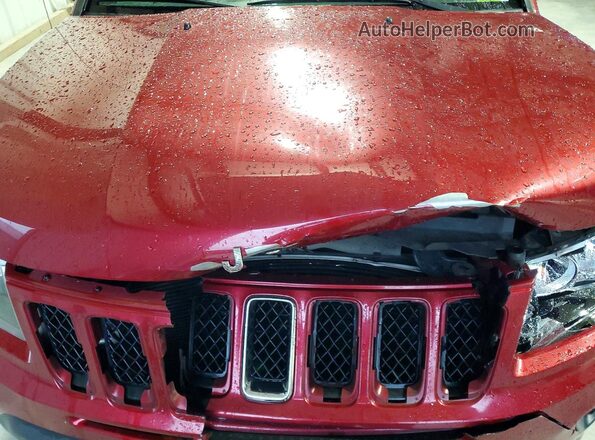 1C4NJDBB0HD154737 2017 JEEP COMPASS Maroon Вид підкапотного простору