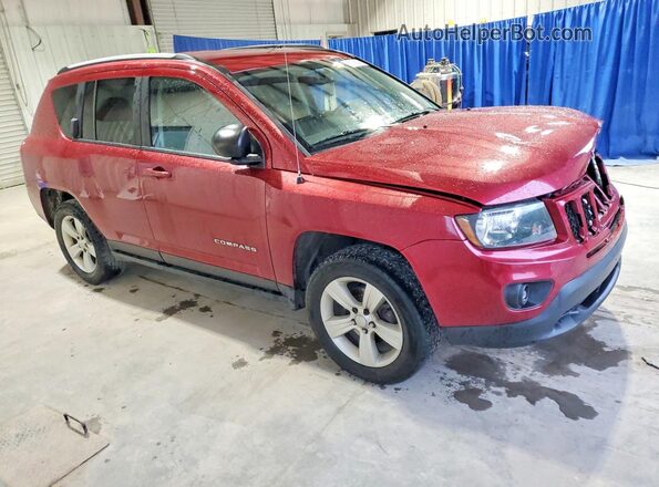 1C4NJDBB0HD154737 2017 JEEP COMPASS Maroon Передня права чверть