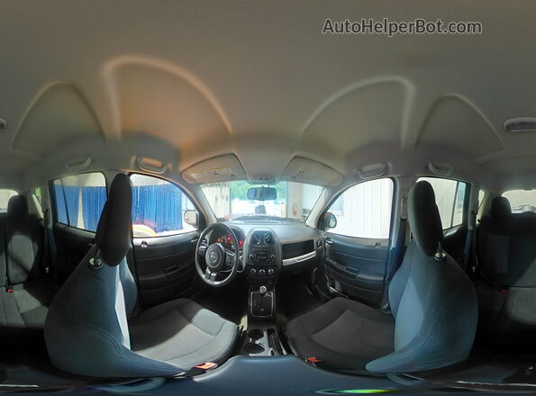 1C4NJDBB0HD154737 2017 JEEP COMPASS Maroon Панорамний вид салону 360°