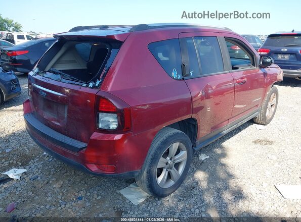 1C4NJDBB1GD638222 2016 JEEP COMPASS Темно-бордовый Задняя правая четверть