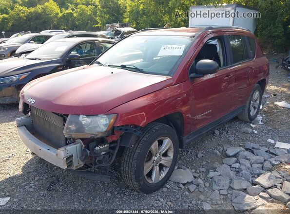 1C4NJDBB1GD638222 2016 JEEP COMPASS Темно-бордовый Передняя левая четверть