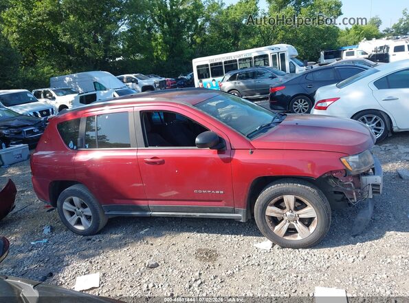 1C4NJDBB1GD638222 2016 JEEP COMPASS Темно-бордовый Вид задней части салона