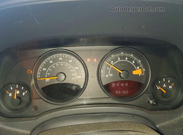 1C4NJDBB3GD522603 2016 JEEP COMPASS Black Instrument cluster view