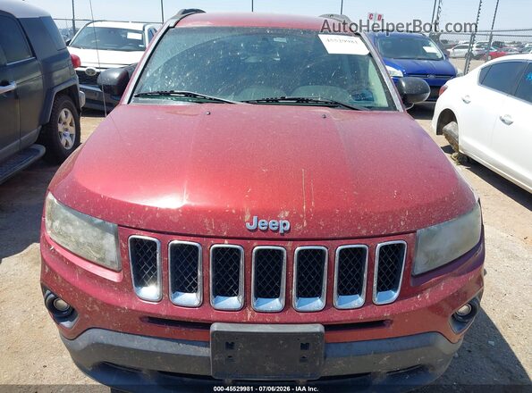 1C4NJDBB5GD571723 2016 JEEP COMPASS Maroon Widok zestawu wskaźników