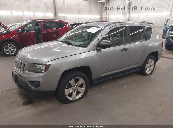 1C4NJDBB5GD753177 2016 JEEP COMPASS Серебряный Передняя левая четверть