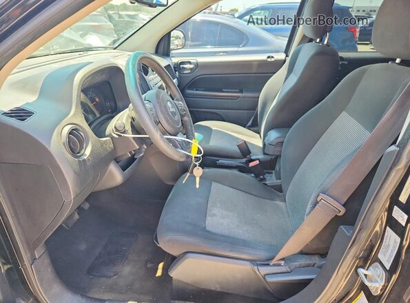 1C4NJDBB6GD722875 2016 JEEP COMPASS Black Front interior view
