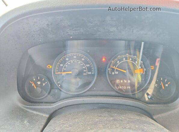 1C4NJDBB6GD722875 2016 JEEP COMPASS Black Instrument cluster view