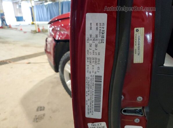 1C4NJDBB7GD617794 2016 JEEP COMPASS Red VIN sticker view