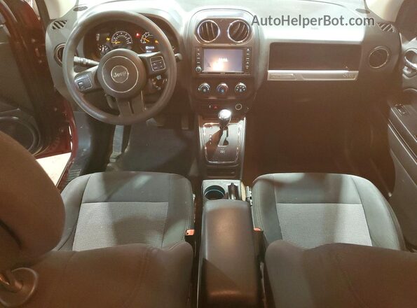 1C4NJDBB7GD617794 2016 JEEP COMPASS Red Dashboard view