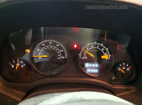 1C4NJDBB7GD617794 2016 JEEP COMPASS Red Instrument cluster view