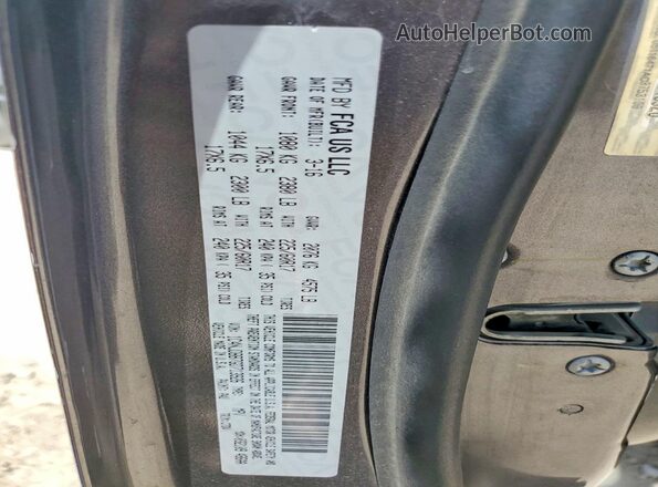 1C4NJDBB7GD713926 2016 JEEP COMPASS Charcoal VIN sticker view