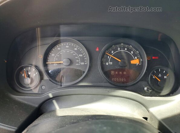 1C4NJDBB7GD713926 2016 JEEP COMPASS Charcoal Instrument cluster view