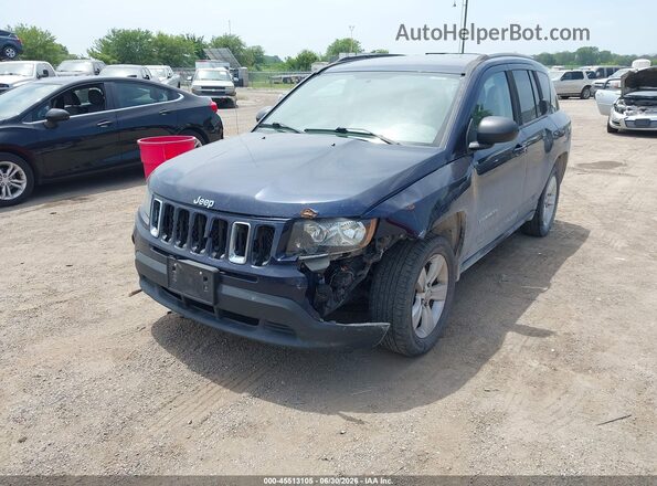 1C4NJDBB7GD723596 2016 JEEP COMPASS Blue Առջևի ձախ երեք քառորդ տեսարան