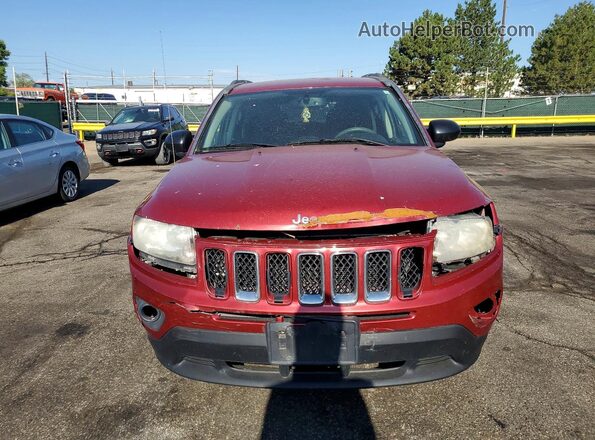 1C4NJDBBXGD509752 2016 JEEP COMPASS Maroon Դիմացի տեսք