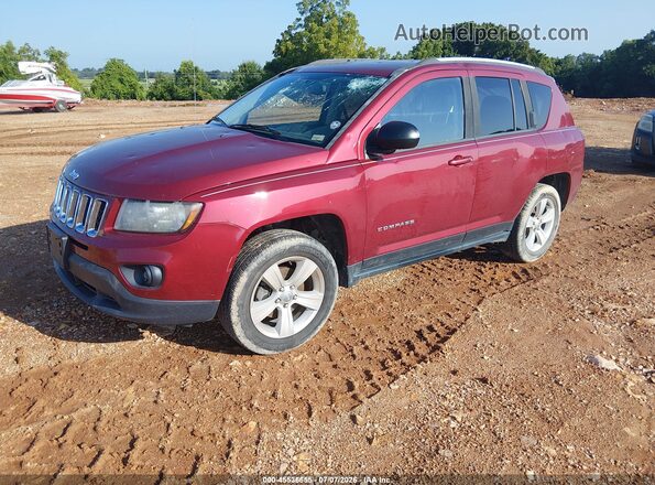 1C4NJDBBXGD520203 2016 JEEP COMPASS Maroon Передня ліва чверть