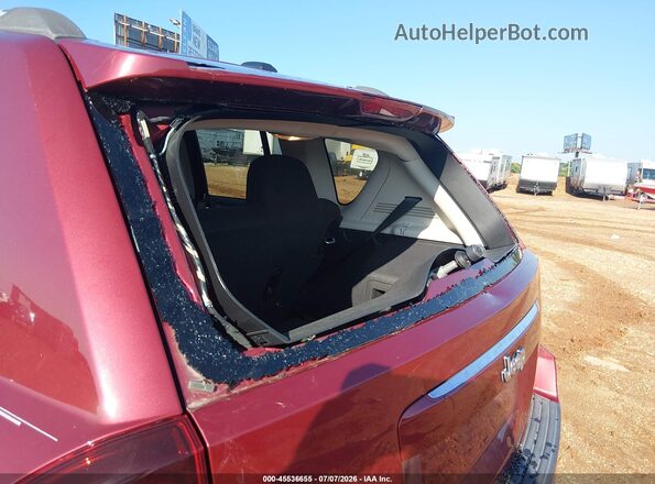 1C4NJDBBXGD520203 2016 JEEP COMPASS Maroon Вид щитка приладів