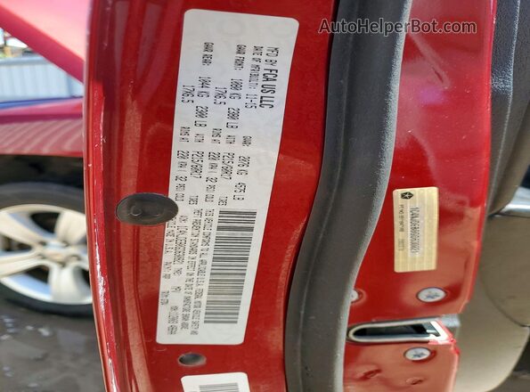 1C4NJDEB0GD630821 2016 JEEP COMPASS Red VIN კოდის სტიკერის ხედი