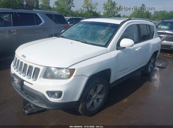 1C4NJDEB0GD664077 2016 JEEP COMPASS White Vista tres cuartos delantera izquierda