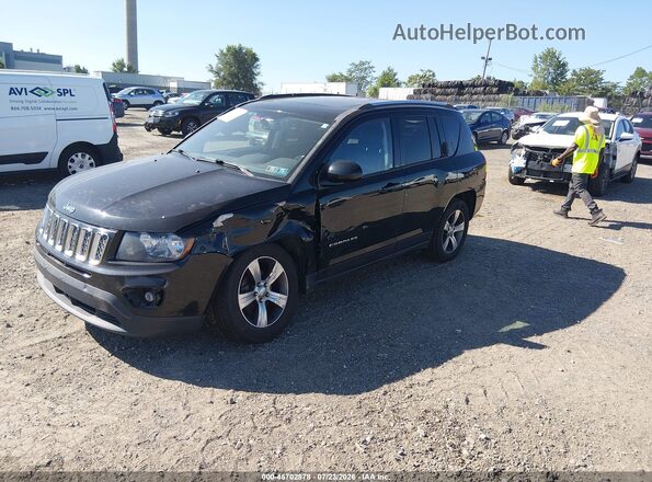 1C4NJDEB2GD664212 2016 JEEP COMPASS Black წინა მარცხენა ხედი სამი მეოთხედიდან