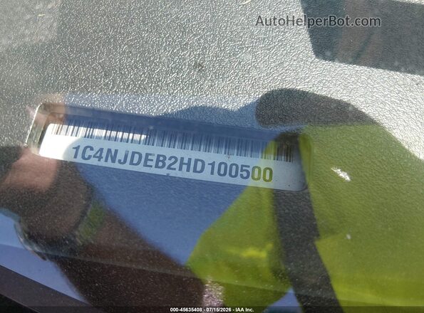 1C4NJDEB2HD100500 2017 JEEP COMPASS Белый Вид подкапотного пространства